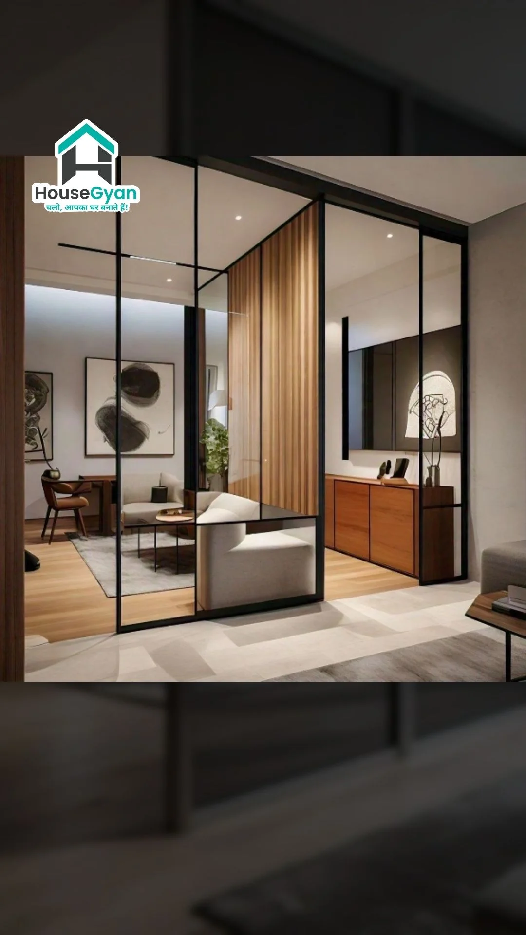 Living Room Partition Design Idea-1