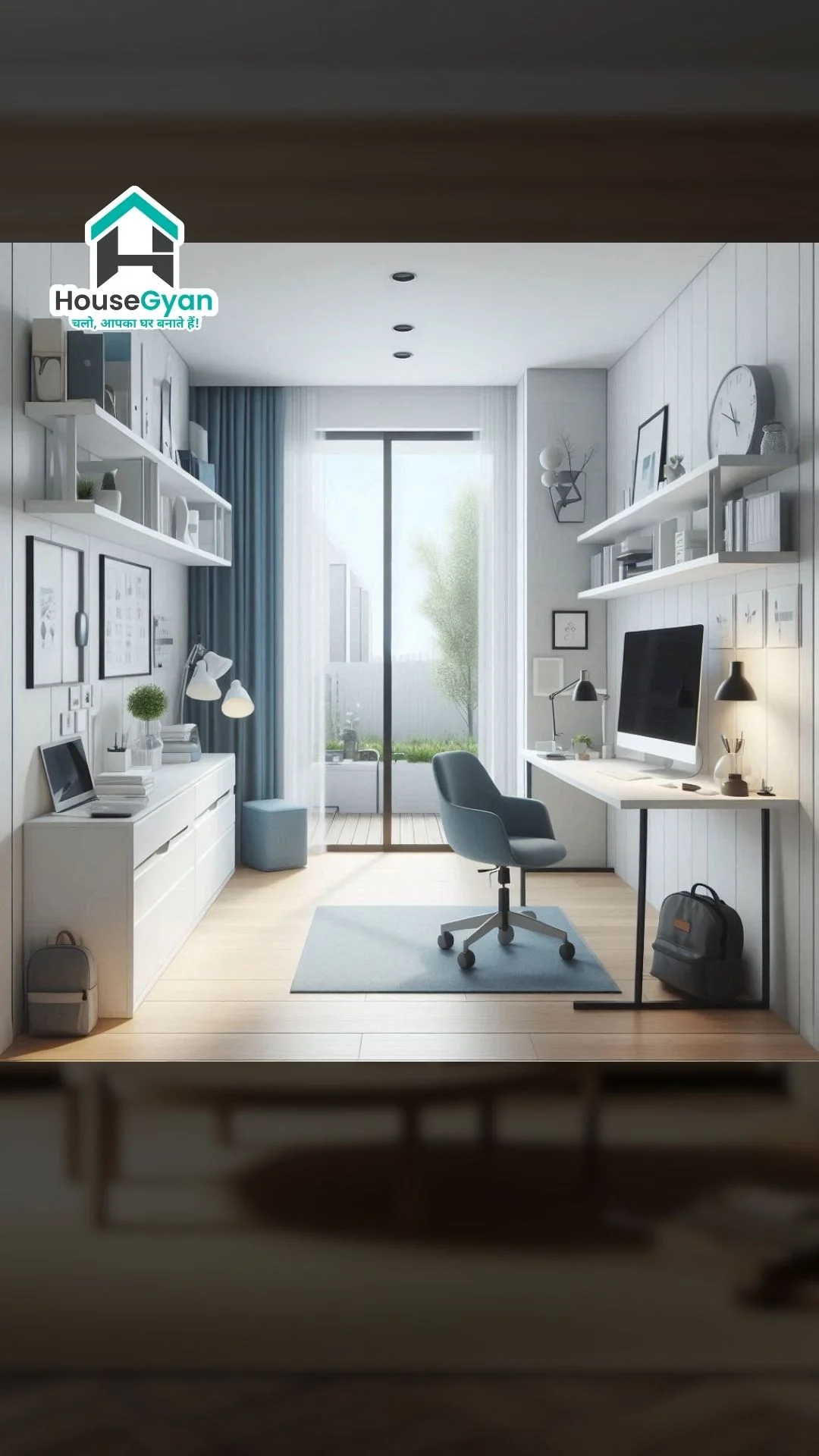 Small Spaces Home Office Design Ideas-1