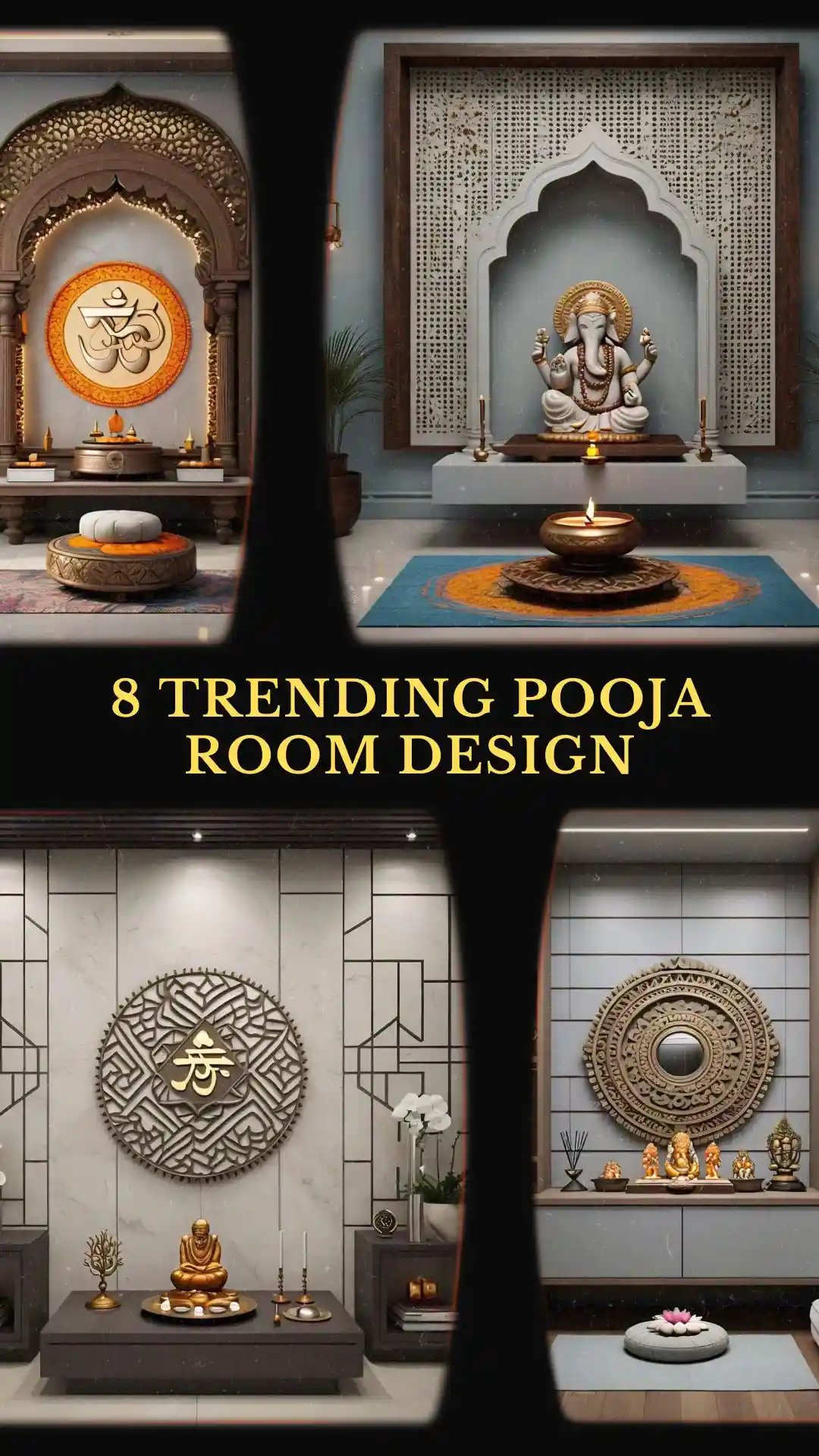 8 Pooja Room Mandir Temple Design Ideas for Home-1