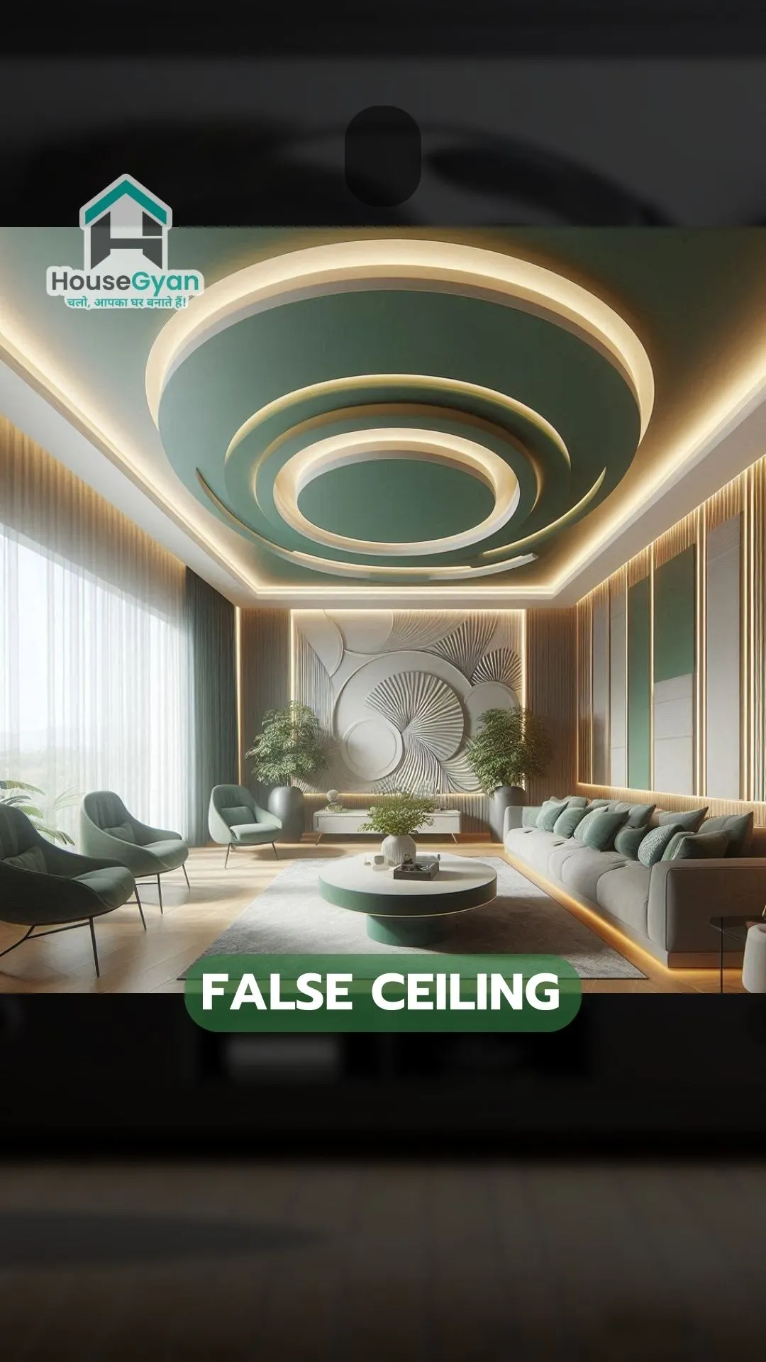 Best Home Interior Design Ideas in India 2024 | Green Color Interior Design Ideas-1
