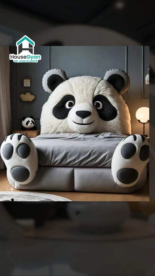 Panda Shape Bed Design
