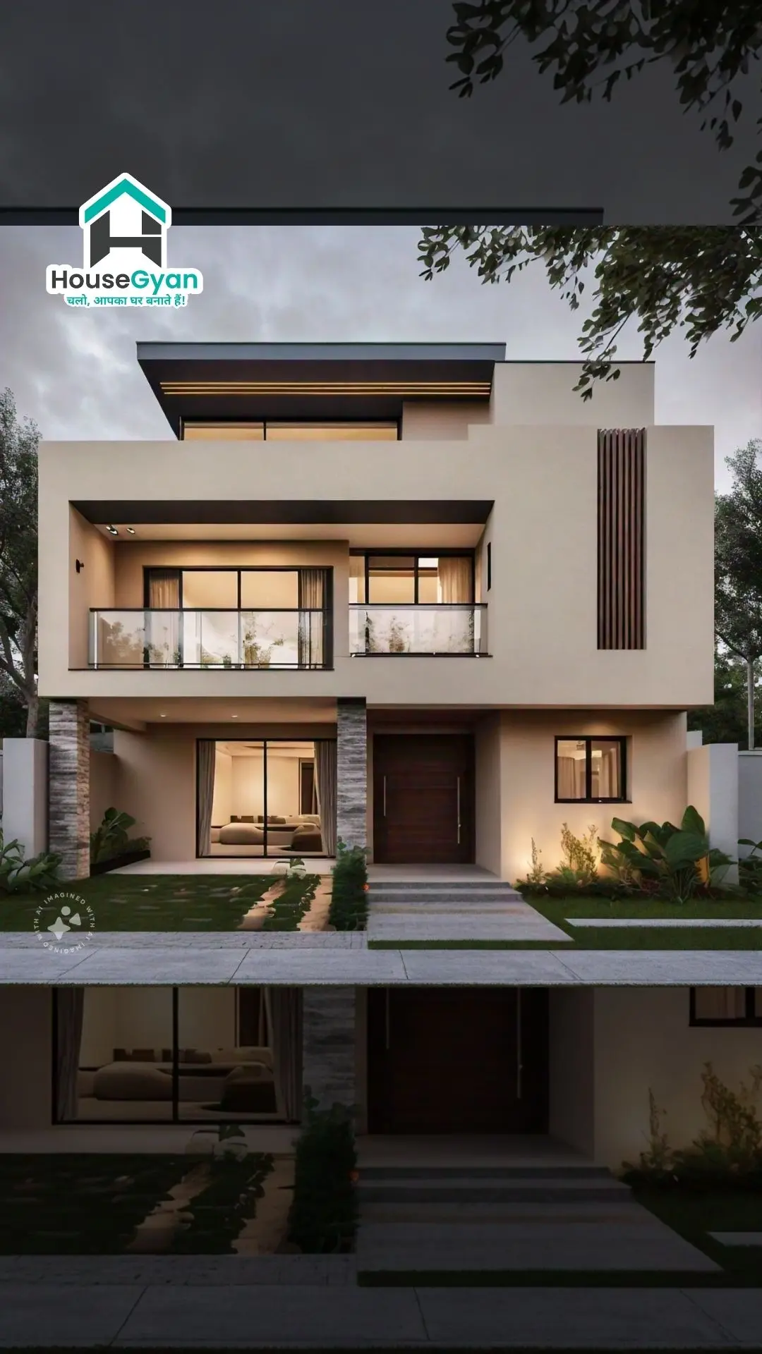 Top Double Floor Normal House Front Elevation Designs-1