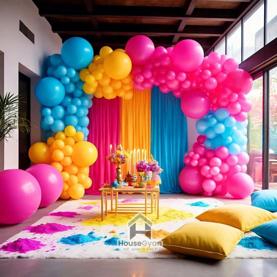holi decoration ideas at home	