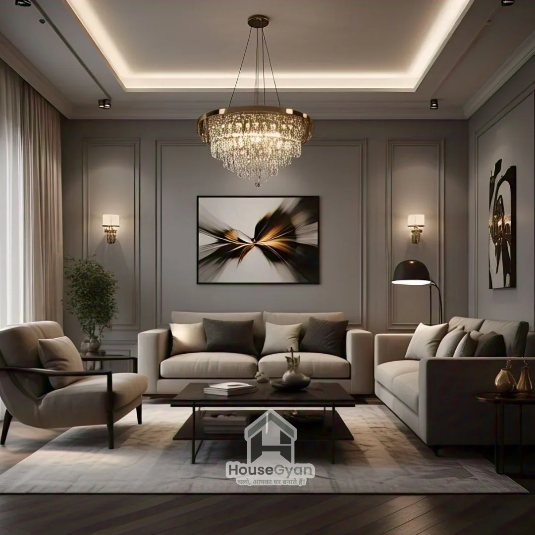 Layered Lighting Living Room
