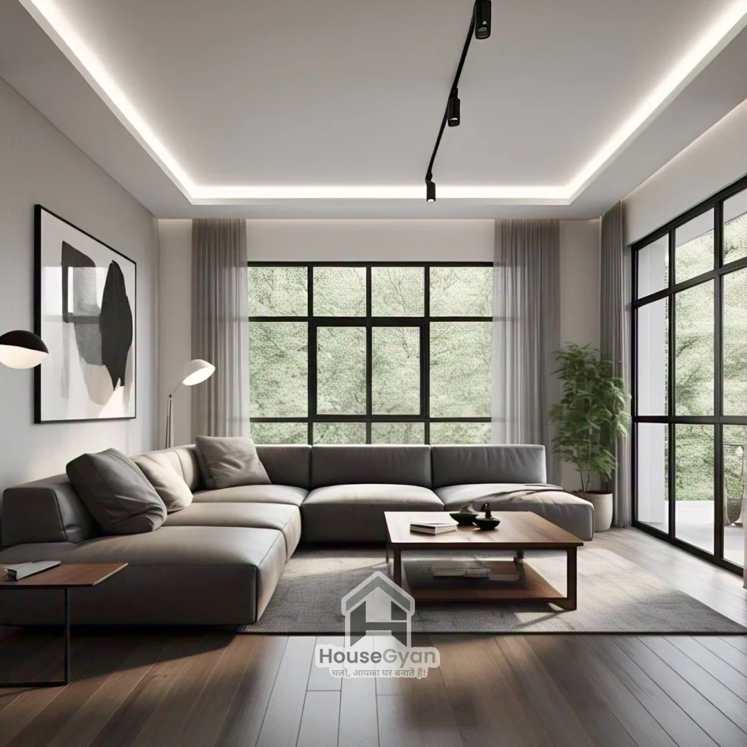minimalist theme living room