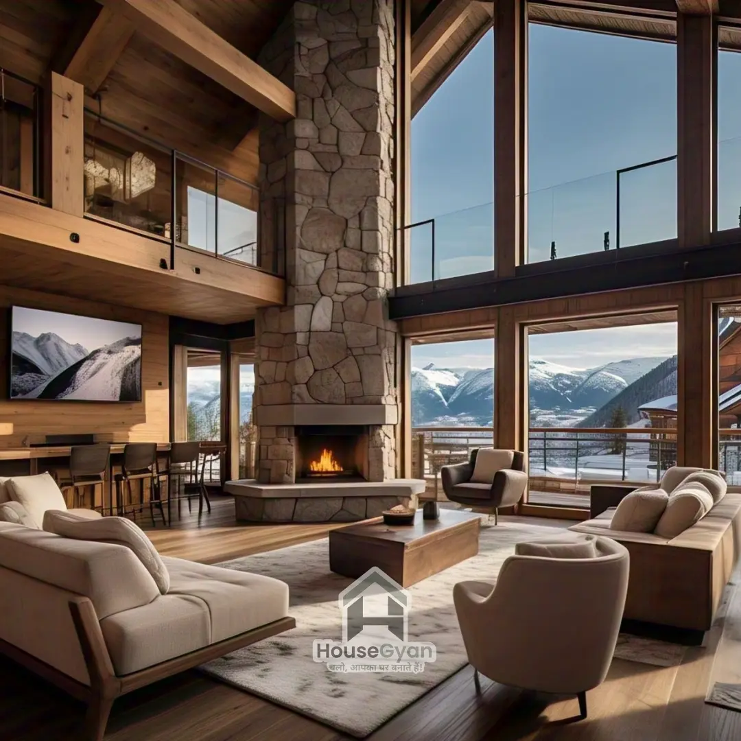 chalet theme for living room