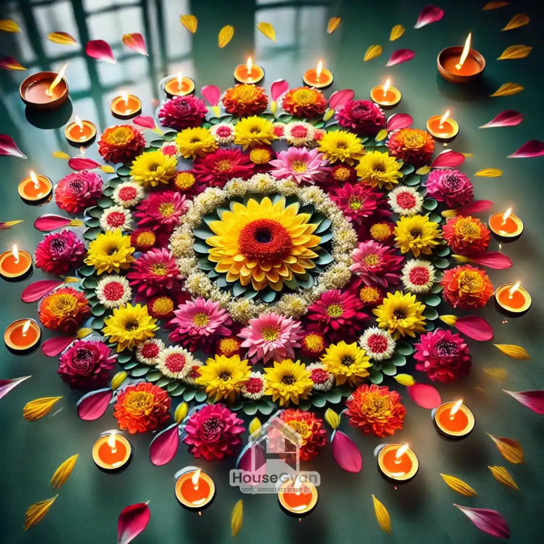 navratri rangoli design