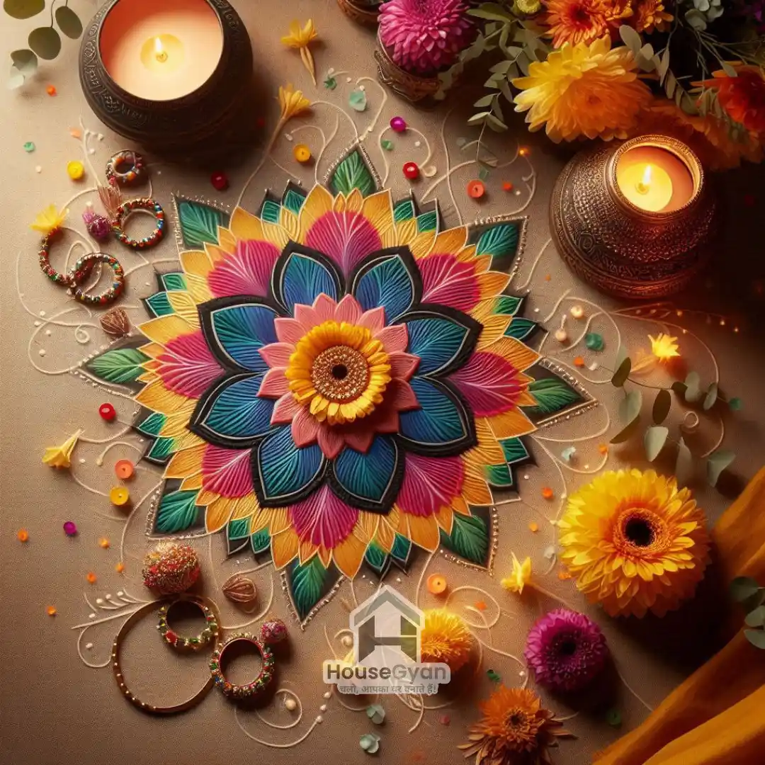 navratri rangoli design