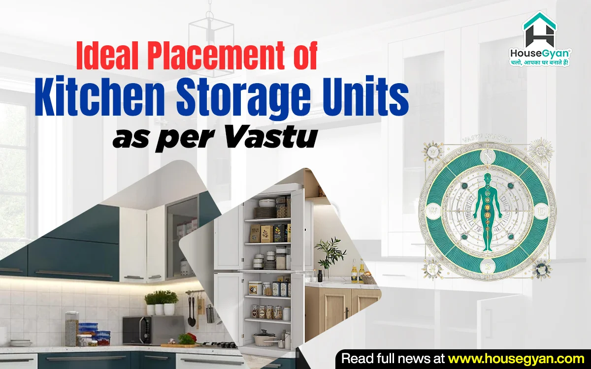 Ideal Placement of Kitchen Storage Units as per Vastu