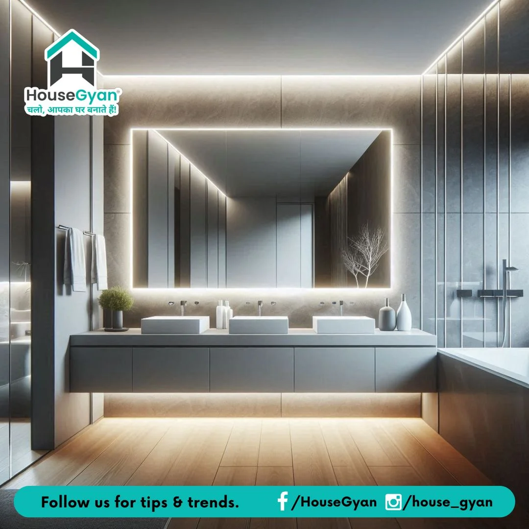 Grey White Bathroom Design