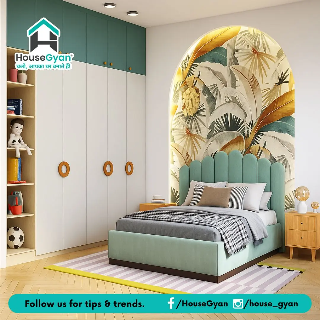Tropical Leaf Wallpaper Design