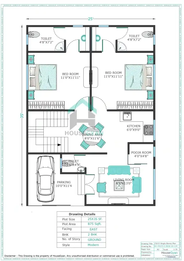 east facing house plan