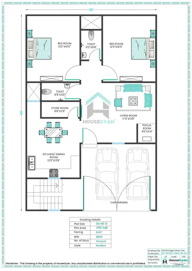 east facing house plan