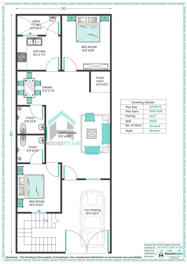 east facing house plan