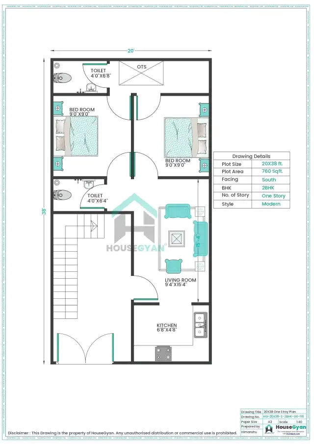 south facing house plan