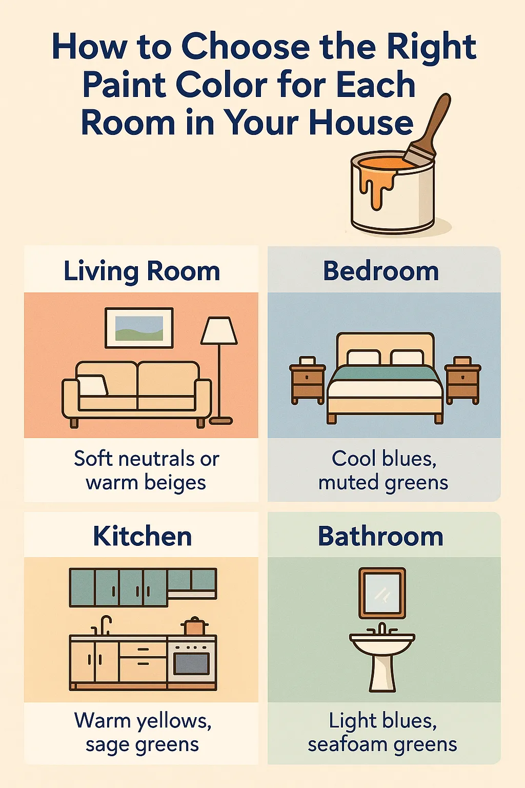 best paint colors for each room in your house