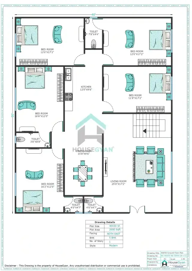 5bhk house plan