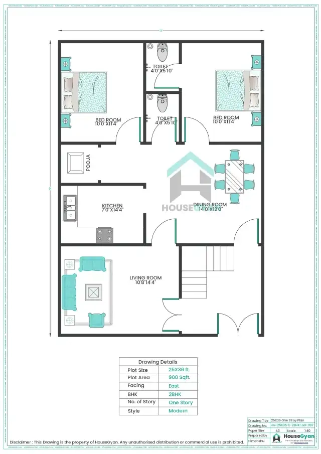 single floor house plan