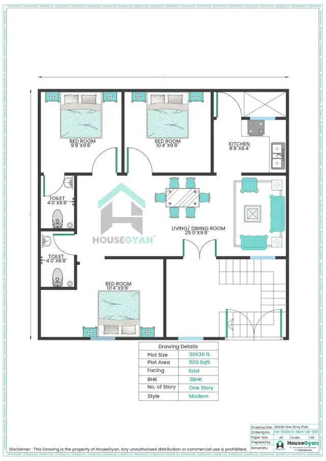single floor house plan