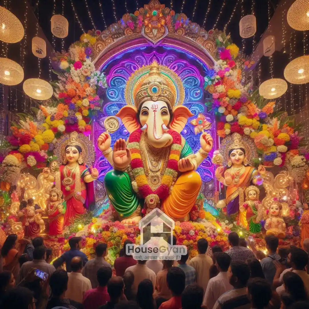 ganpati decoration ideas at home	