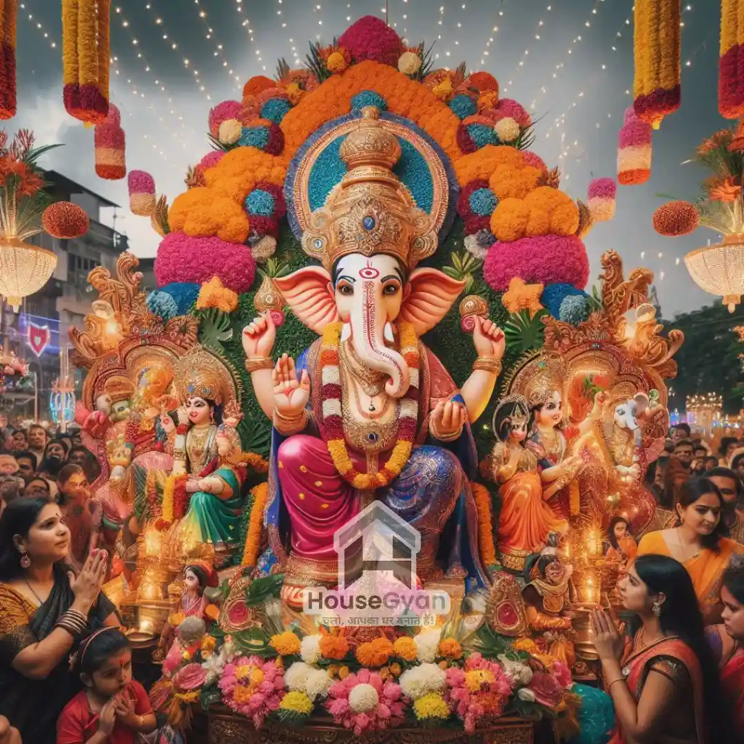 ganpati decoration ideas at home	
