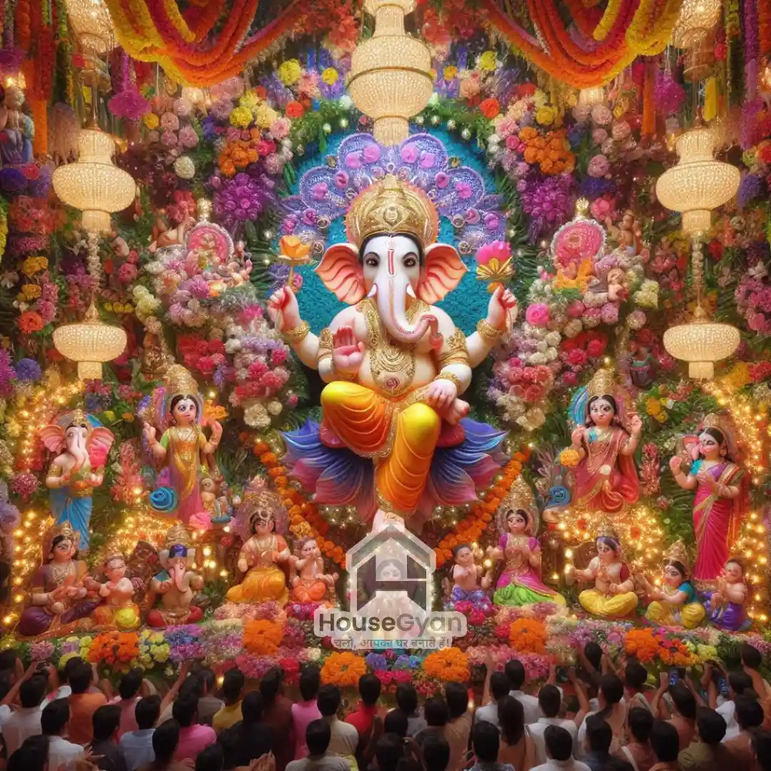 ganpati decoration ideas at home	