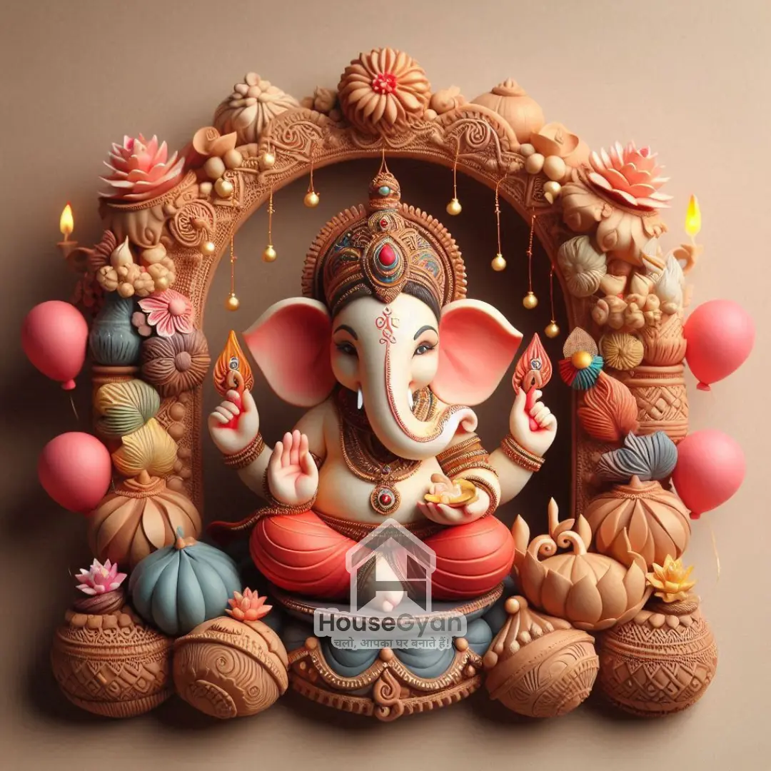 ganpati decoration ideas at home	