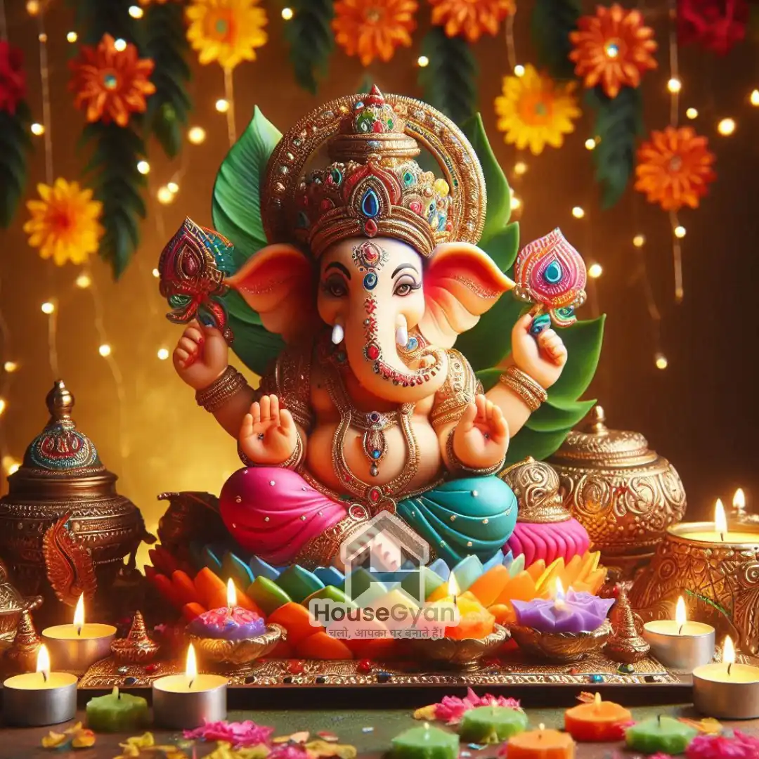 ganpati decoration ideas at home	