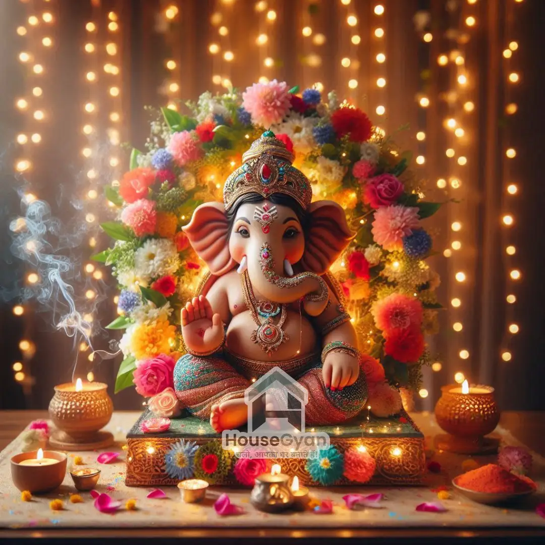 ganpati decoration ideas at home	