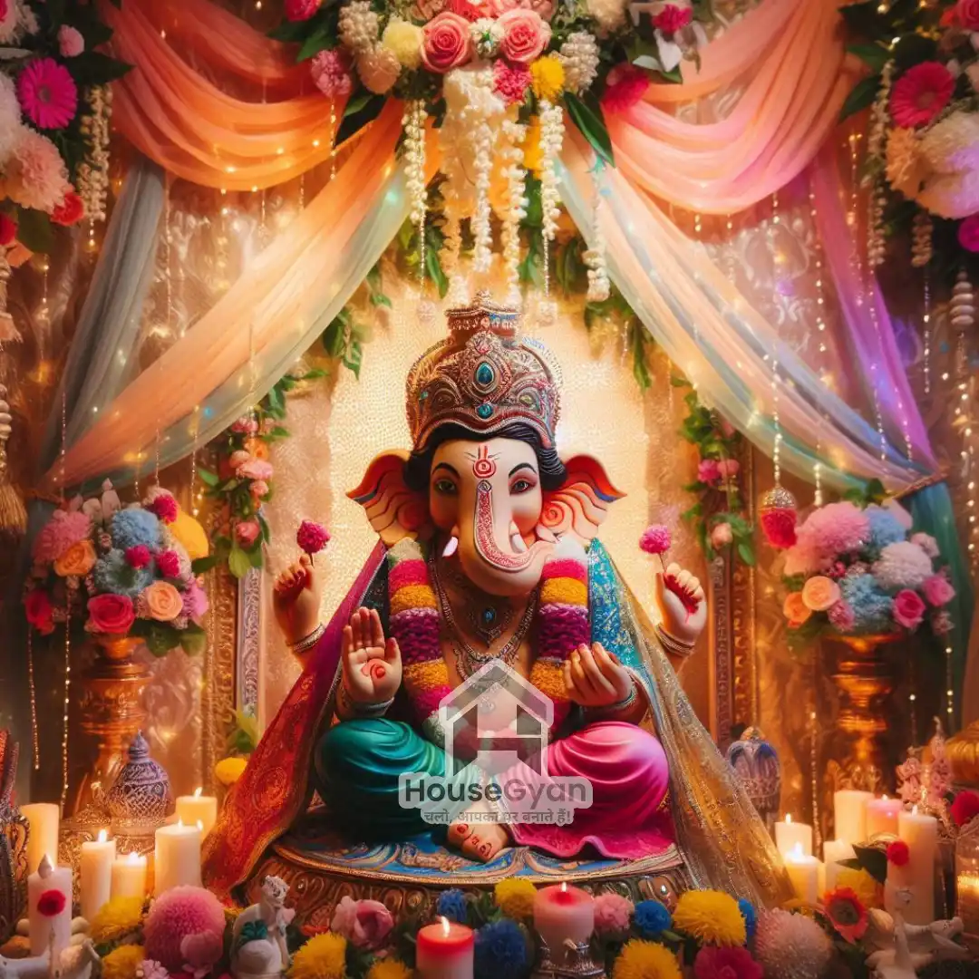 ganpati decoration ideas at home	