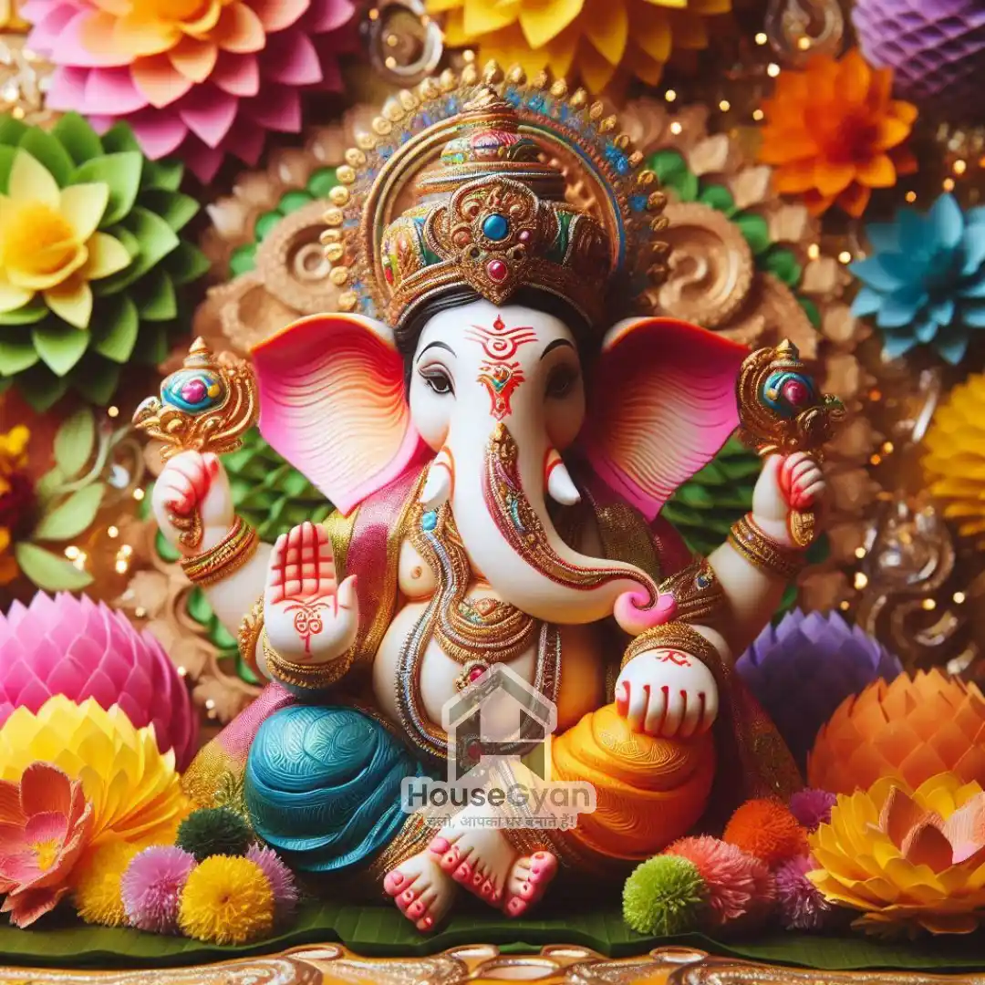 ganpati decoration ideas at home	