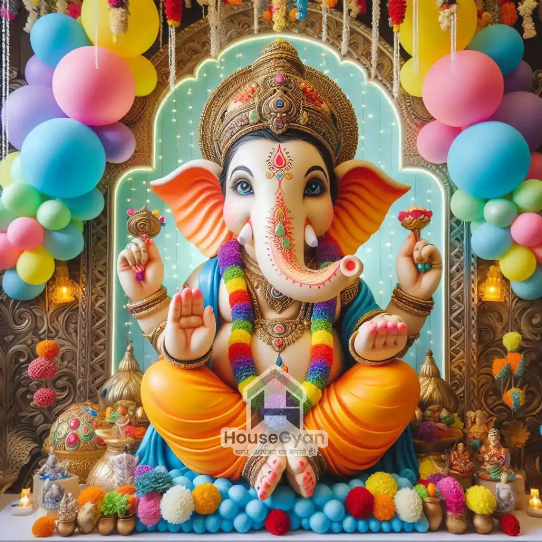 ganpati decoration ideas at home	