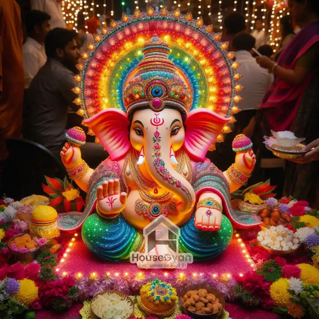 ganpati decoration ideas at home	