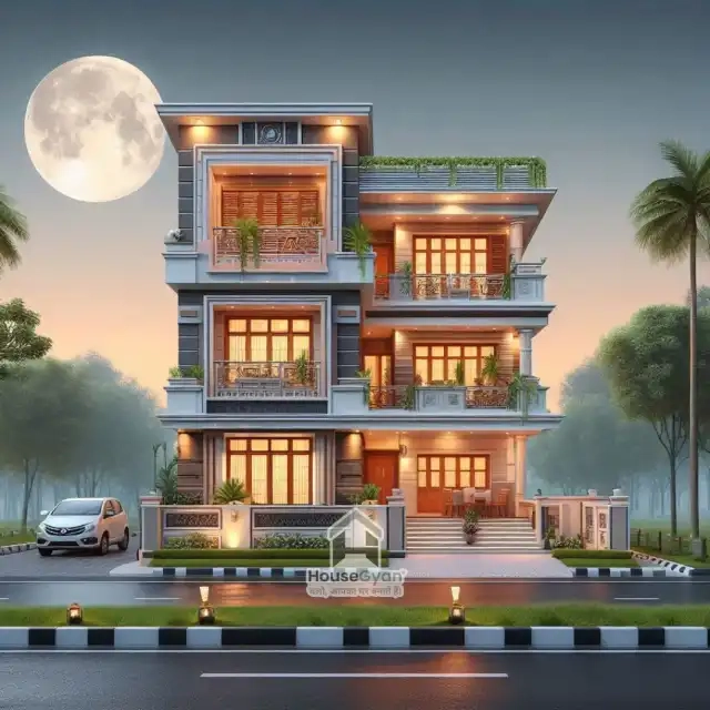 second floor house front elevation design