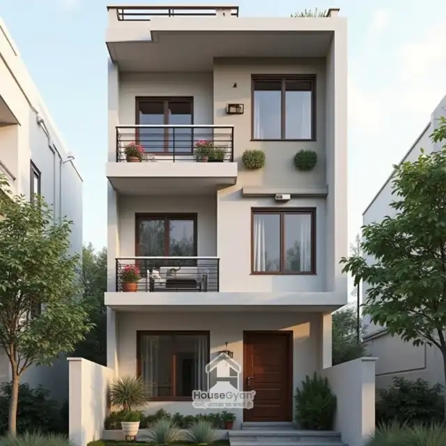 second floor house front elevation design