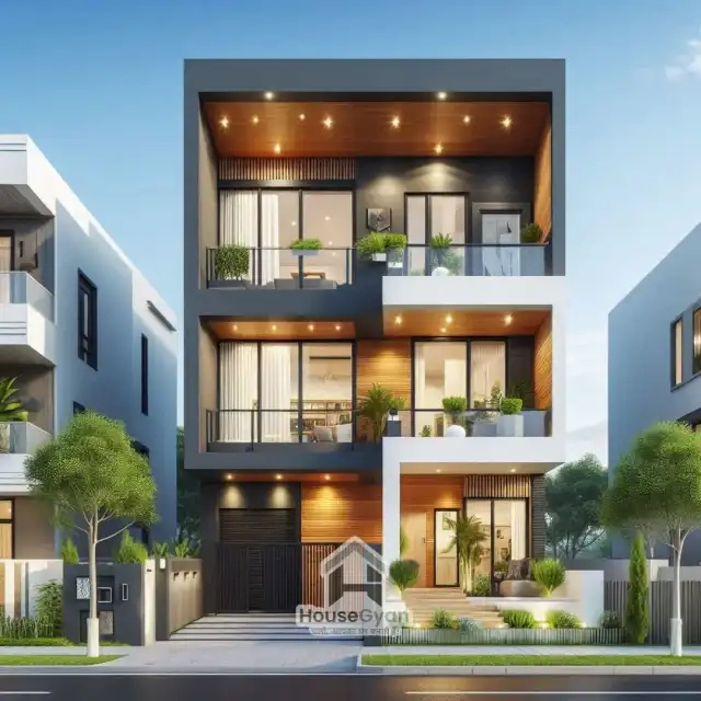 second floor house front elevation design
