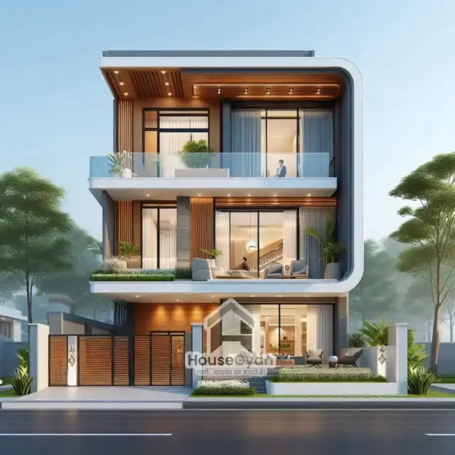 second floor house front elevation design