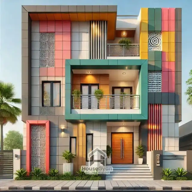 second floor house front elevation design