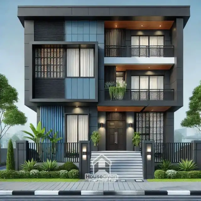 second floor house front elevation design
