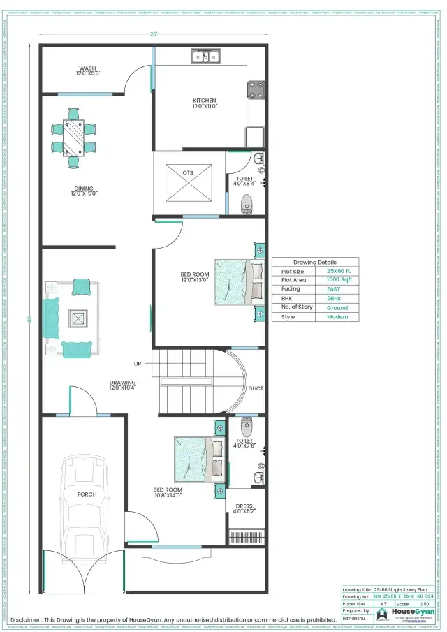 2bhk house plan