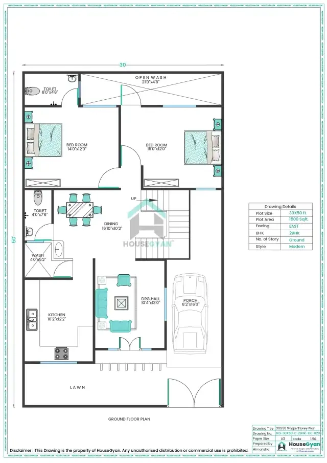 2bhk house plan