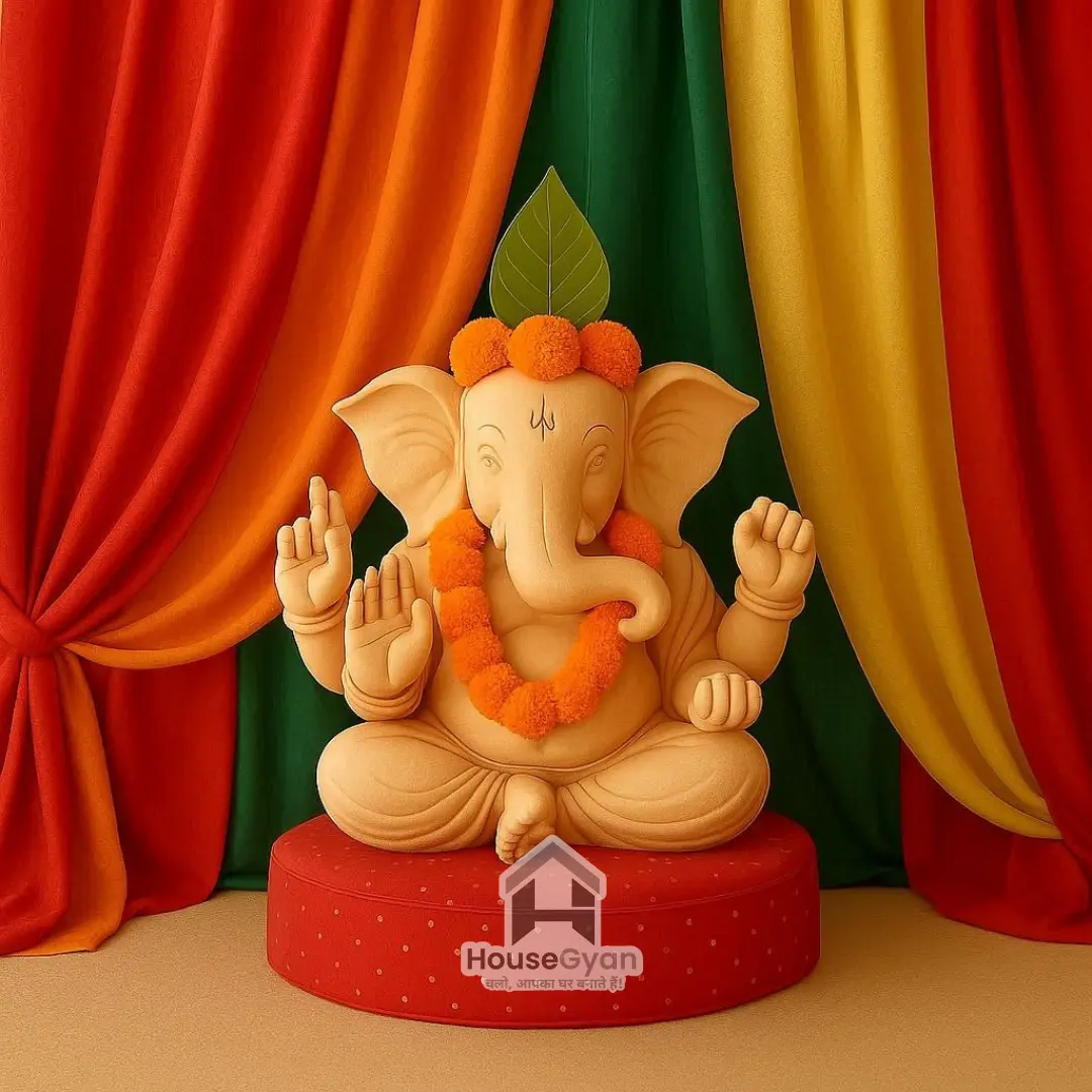 eco friendly ganpati decoration	
