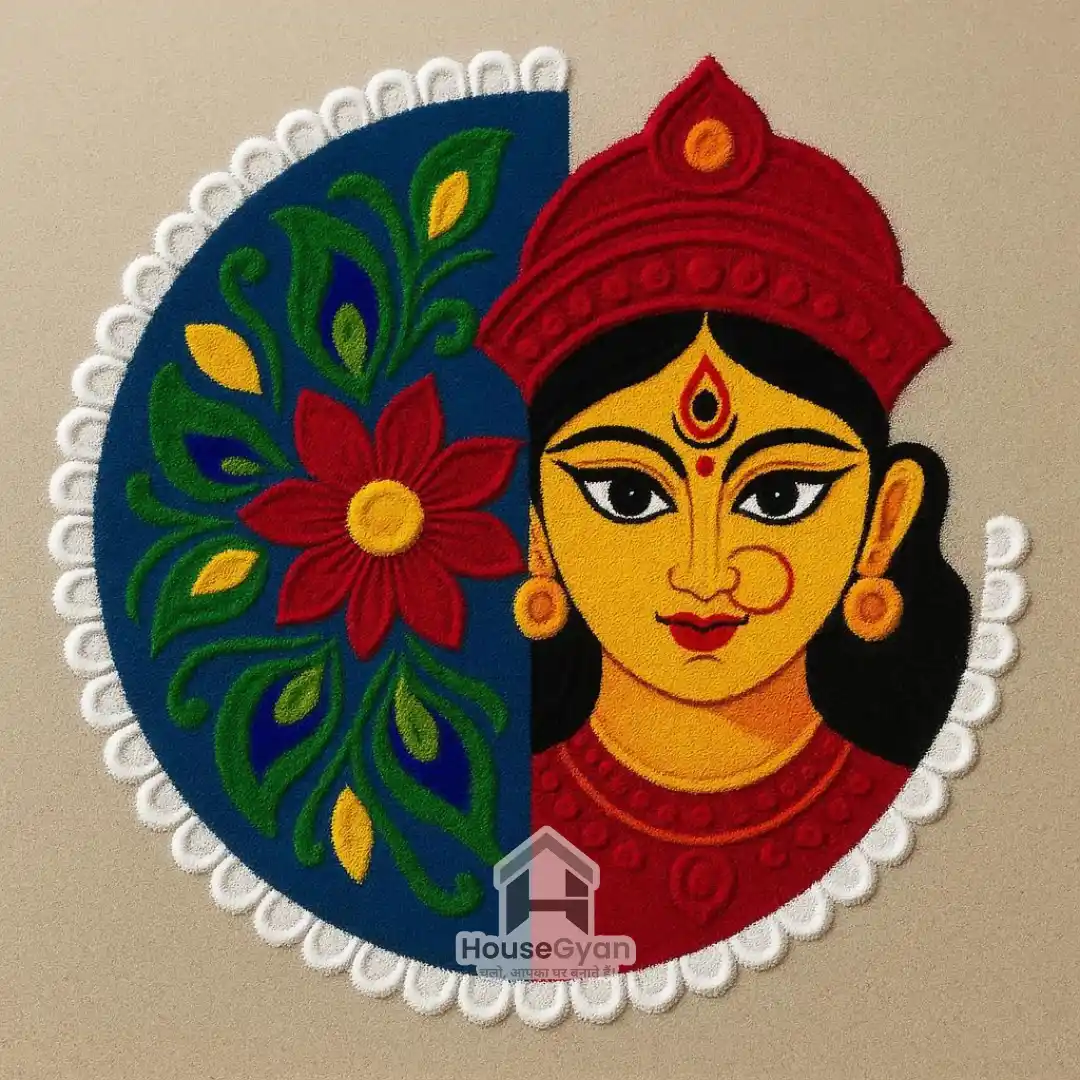 navratri rangoli designs