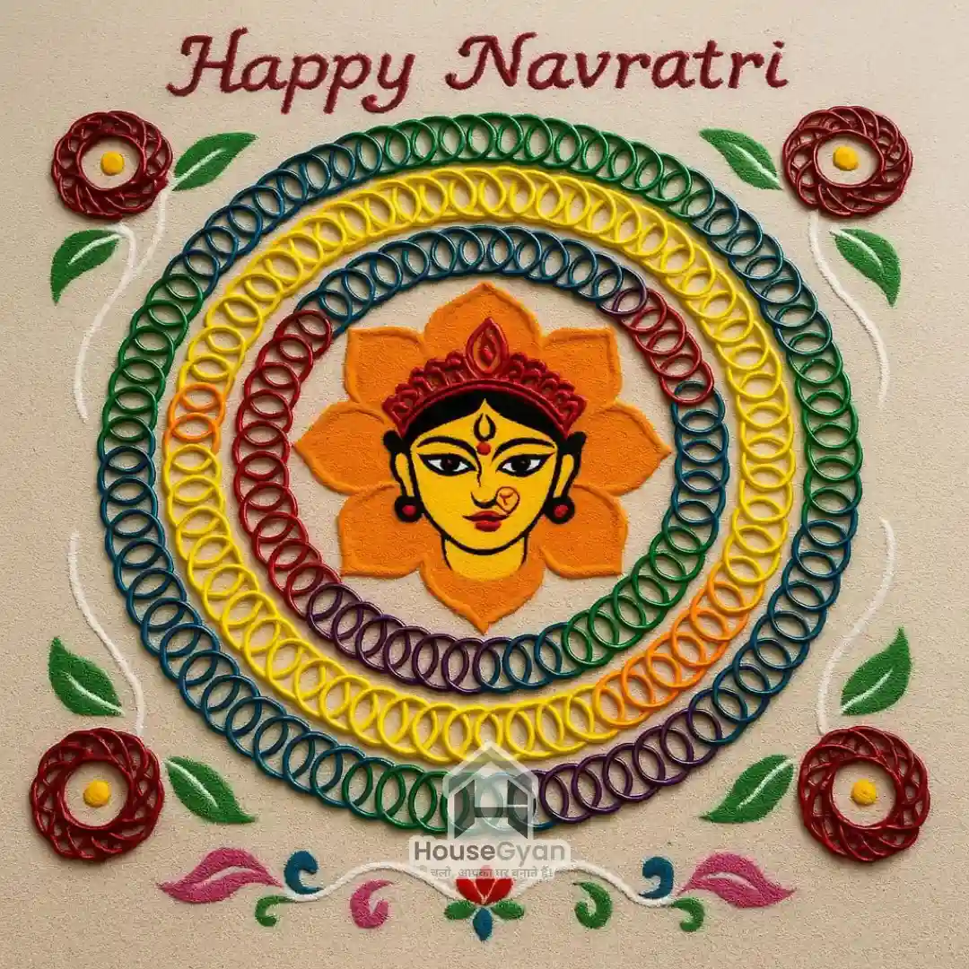 navratri rangoli designs