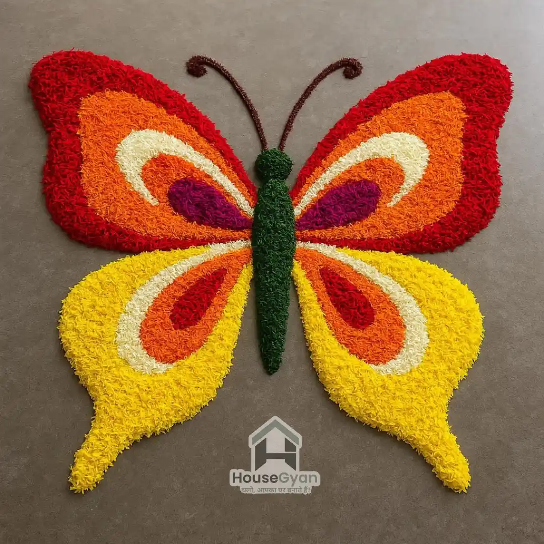 flower rangoli design​