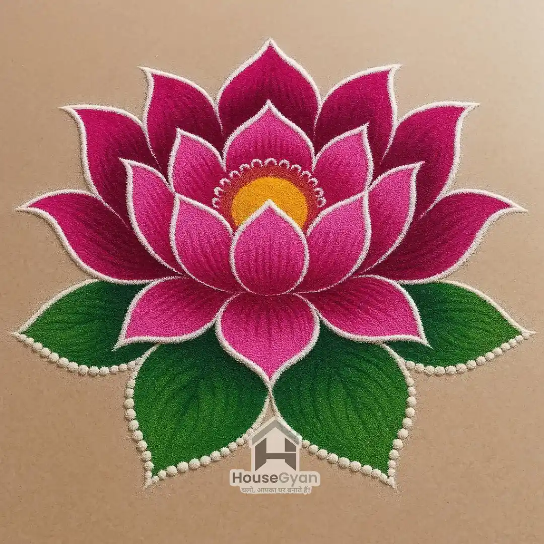 flower rangoli design​