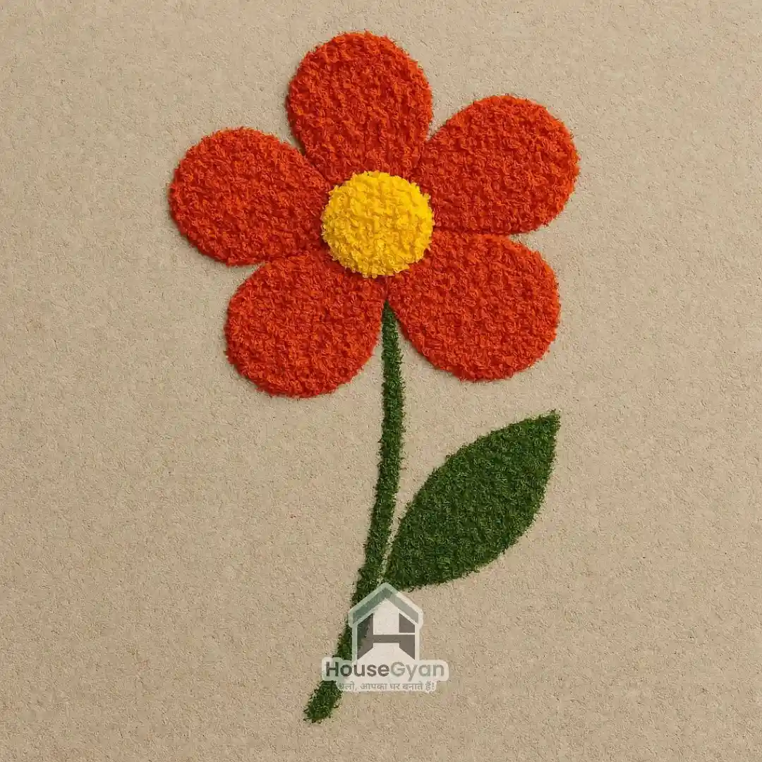 flower rangoli design​