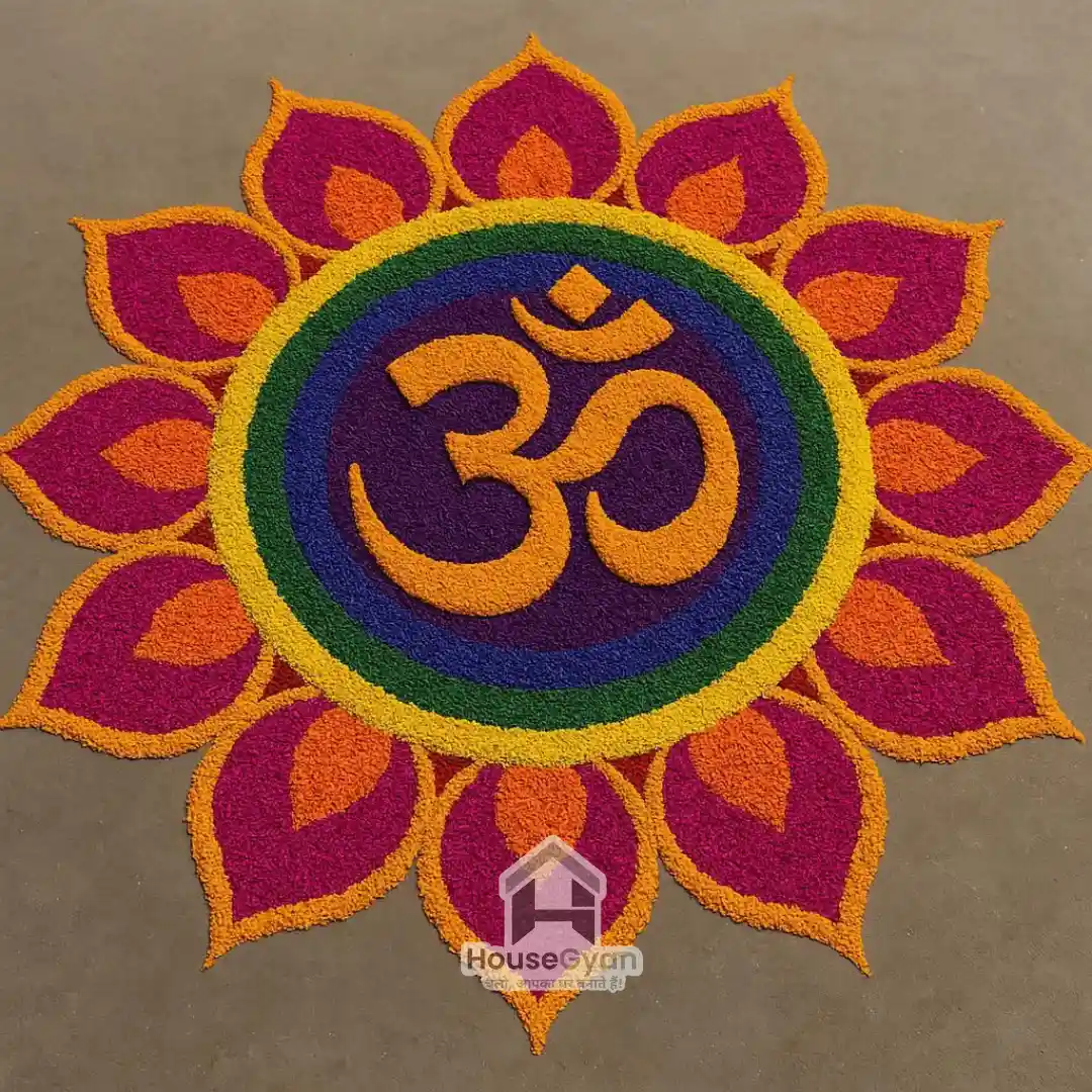 rangoli from flowers​