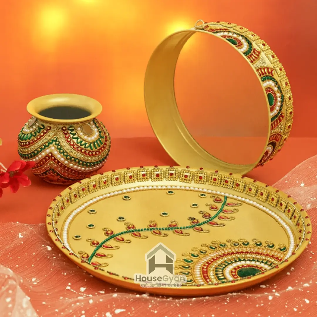Karwa Chauth Thali Decoration