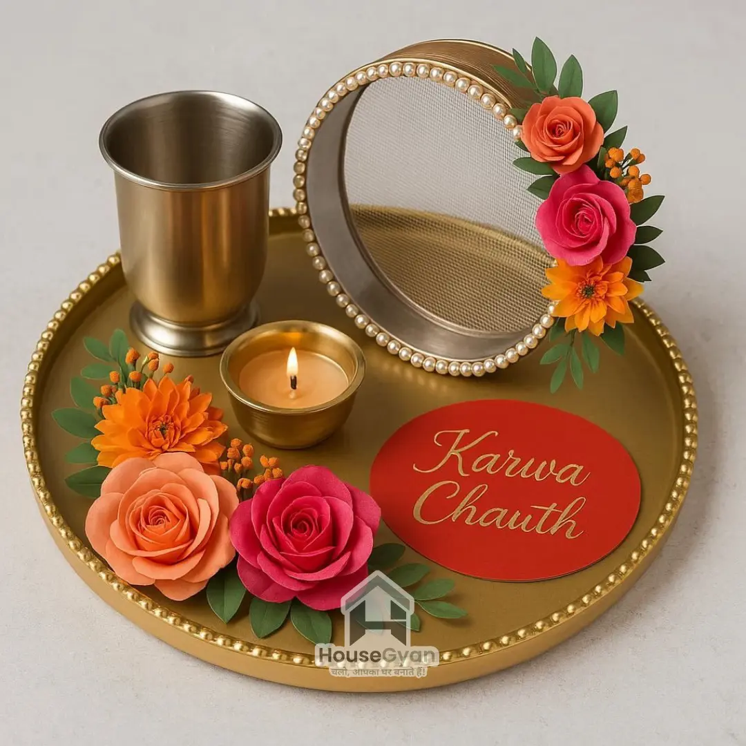 Karwa Chauth Thali Decoration
